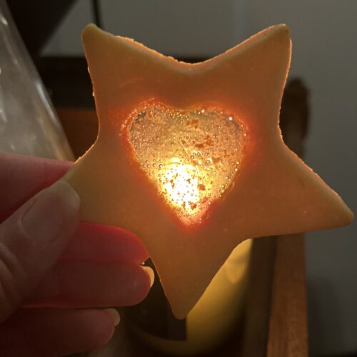 British stained glass cookie