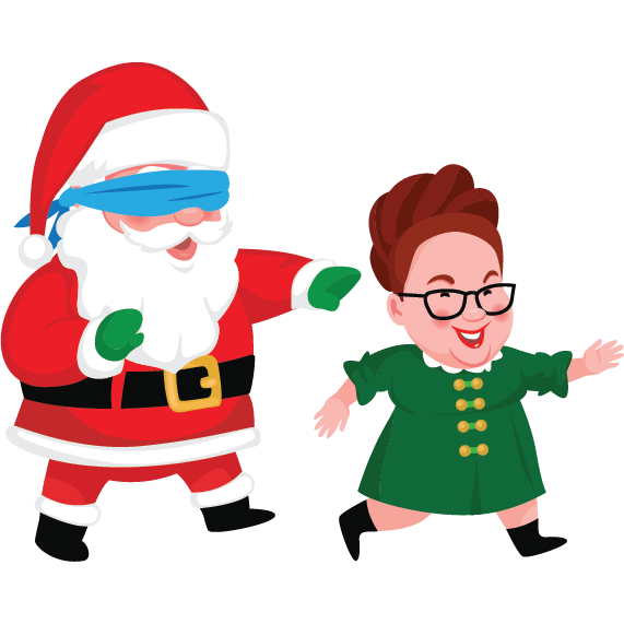 Hok Katie And Santa Playing Games 1x1 570