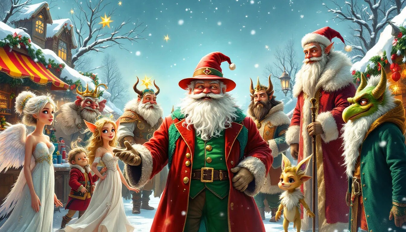 Alternatives to Santa Claus during the holiday season.