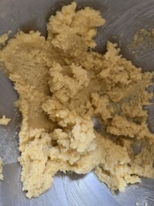 Jamaican black cake cookies, creaming the butter and sugar