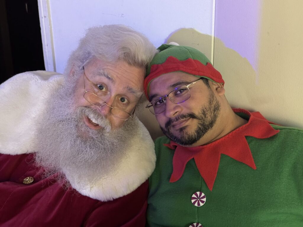 Santa Claus with North Pole Elves at Los Angeles Union Station