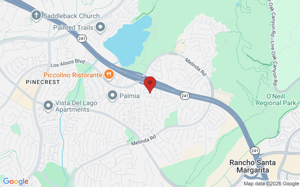 Map showing the location of The Brown Family Lights in Rancho Santa Margarita in Rancho Santa Margarita